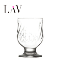 进口雪糕杯矮脚玻璃杯 造型独特 水杯鸡尾酒杯西餐厅柠檬水杯无铅