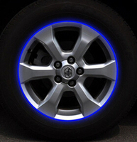 汽车轮毂贴纸14寸~18寸汽车轮圈反光贴 通用汽车用品包邮