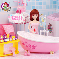 乐吉儿娃娃大号梦幻浴室套装大礼盒儿童女孩过家家洗澡玩具礼物