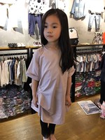 韩国品牌童装女孩裙子 2017夏季气质女童连衣裙 中大童童装