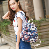 京城印象迷你双肩包印花女生书包休闲透气旅行背包时尚潮流女孩包