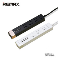 Remax电源插座插3插4U商务版 充电排插器多口USB 拖线板接线板