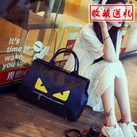 韩版旅行包手提女小怪兽短途行李包男旅行袋大容量旅游包健身包