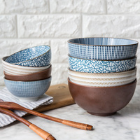 摩登主妇 日式和风创意餐具套装 家用陶瓷米饭碗 微波炉小汤碗