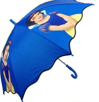 自动儿童女小学生小孩伞彩虹卡通米老鼠kitty猫弯柄直柄伞表演伞