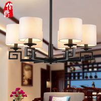现代新中式吊灯酒店茶楼古典铁艺吊灯简约客厅卧室餐厅仿古吊灯具