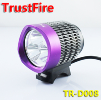 正品TrustFire TR-D008美国进口3灯T6灯珠强光单车前灯自行车灯