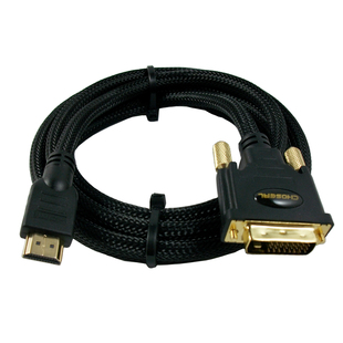 Choseal/秋叶原 Q542 DVI转HDMI 高清转接线 电脑接电视 视频线