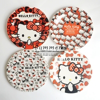 3件包邮 hello kitty凯蒂猫陶瓷平盘果盘早餐卡通可爱餐具菜盘子