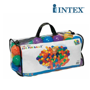 正品INTEX充气趣味彩球 海洋球 小孩子波波球 儿童玩具 100个装