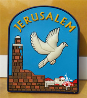 世界旅游纪念 冰箱贴 圣地耶路撒冷 和平鸽 纪念品礼品伴手礼M30