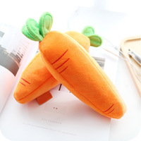 铅笔袋胡萝卜创意毛绒可爱韩国个性女生简约玩具超萌文具盒小清新