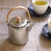 日本代购  工房 Aizawa 日式传统手作不锈钢茶壶 配滤网 两款入