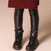 【代购】韩国进口童装2016冬新款C.L PLUS时尚百搭皮裤