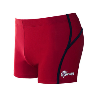 促销欧鲨2015新款男士泳泳衣泳裤 平角裤氨纶锦纶涤纶黑色酒红色