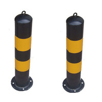 【厂家批发】50cm固定路柱隔离柱金属警示立柱防撞柱诱导柱标柱