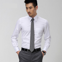 2015新款秋衣男装韩版修身白色长袖衬衫男士职业长袖衬衣工厂批发