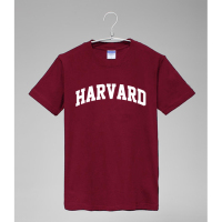 博龙图  HARVARD哈佛大学校服男女纯棉大码半袖校园大学生短袖t恤