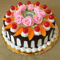 大美新款水果仿真蛋糕模型 数码蛋糕 欧式水果塑胶蛋糕 包邮