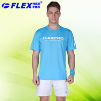 尝鲜新品价 FLEX/佛雷斯 羽毛球服 运动短袖 男士款QM9063A-2正品