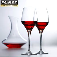 FAWLES无铅水晶红酒杯 葡萄酒杯 波尔多酒杯 一体手工杯 酒具套装