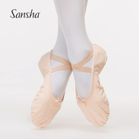 Sansha 法国三沙正品 猫爪鞋 练功鞋舞芭蕾舞蹈练功软鞋 两片底