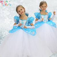 万圣节儿童Cosplay演出服装花童礼服女童冰雪奇缘女王公主蓬蓬裙