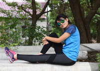 韩国时尚女紧身高弹力小脚瑜伽健身房吸汗速干运动长裤ED2-H831