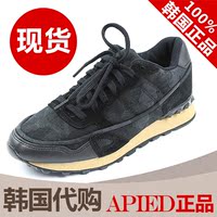 韩国女鞋代购2015新品Apied运动鞋秋冬迷彩休闲鞋男女情侣鞋单鞋