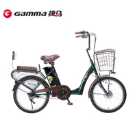GAMMA/捷马电动车20寸日本原型助力自行车锂电车男女成人由美36V