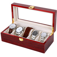 5位实木手表盒子装手表的盒手表收纳盒手表展示盒是木制烤漆表盒