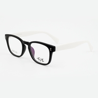 配眼镜韩版中学生大框黑框白腿男女款近视板材眼镜框TR90丹阳眼镜