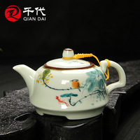 窑变手绘泡茶壶 高档正品手绘茶壶 茶具单品手绘茶壶