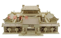 厂价正版 益智玩具 DIY手工木质立体拼图 地摊3D拼板模型 少林寺