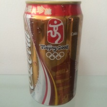 2003年大陆产奥运会会徽发布可口可乐纪念罐 京字罐