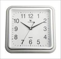 促销优惠威时达客厅办公室酒店静音正方形简约现代金色挂钟时钟表