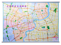 上海地图 2015年新版 上海市区交通地图 1.1米X0.8米 上海市交通地图正版区域包邮  另有 2014上海市交通地图