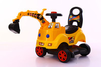 大号儿童挖掘机挖土机玩具带音乐可坐可骑工程车宝宝滑行车溜溜车