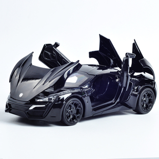 莱肯超级跑车儿童玩具 速度与激情7合金车模型1:32声光回力小汽车