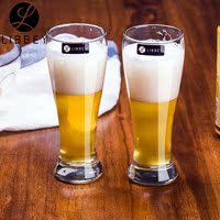 利比大力士多功能饮品杯1614德国啤酒杯创意玻璃大号扎啤杯414ml