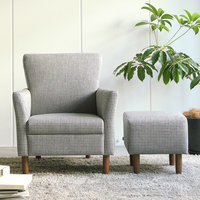 日式北欧小清新椅小户型实用布艺沙发组合单人双人位沙发酒店沙发