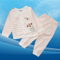 憨豆龙新款 女童 婴幼儿服装 婴儿纯棉内衣两件套  宝宝秋衣睡衣