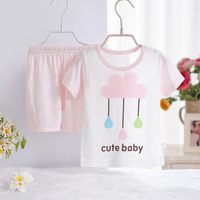 宝宝夏装童装女童男童短袖套装婴儿衣服装儿童套装2015年夏季新款