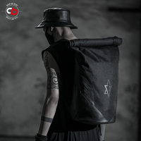 COMBACK暗黑系列新款双肩包大容量学生书包潮流简约男女旅行背包