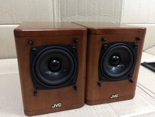 日本原装二手JVC/胜利 UX2000 全频实木小桌面书架音箱