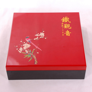 厂家定做高档茶叶盒 密度板油漆盒 铁观音、陈年普洱茶包装盒