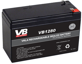 VB  12v8 进口蓄电池 VB1280  铅酸免维护蓄电池12v8ah