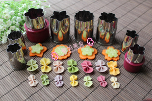 童妈手工宝宝辅食卡通面片模具 创意曲奇饼干模具+蝴蝶面模具包邮