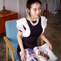 奢侈皇后 韩国luxyqueen代购 时尚 韩版 女 个性 潮流连衣裙 1068