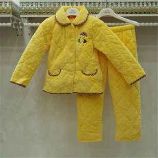 安之伴菲蜜莉2015冬季新款儿童睡衣珊瑚绒加厚夹棉女童F54I3245B